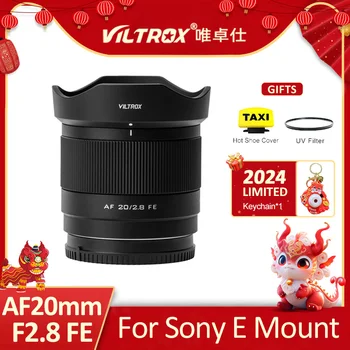 VILTROX 20mm F2.8 Полнокадровый Объектив Камеры с Большой Диафрагмой и Сверхширокоугольным Автофокусом для Sony E Mount ZVE10 ILCE-7M4 A6000