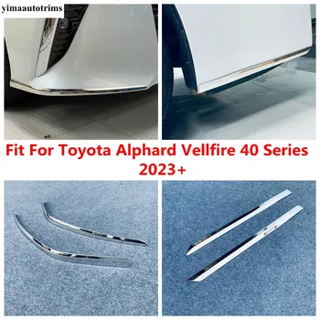 Автомобильная Угловая Накладка Переднего Заднего Бампера Защитный Декор Для Toyota Alphard Vellfire 40 Series 2023 2024 Аксессуары