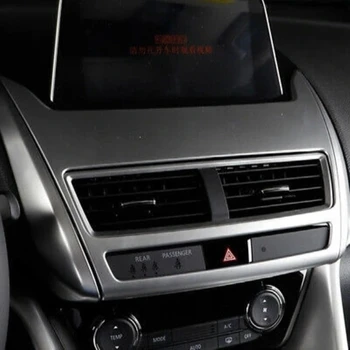 Для Mitsubishi Eclipse Cross 2017-2020 Внутреннее Центральное управление Вентиляционное отверстие Розетка переменного тока Отделка рамы приборной панели Отделка навигационной панели