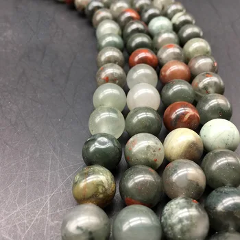 Круглые рассыпчатые бусины из натурального океанического камня для изготовления ювелирных изделий браслет ожерелье 4 мм 6 мм 8 мм 10 мм 12 мм Браслет своими руками