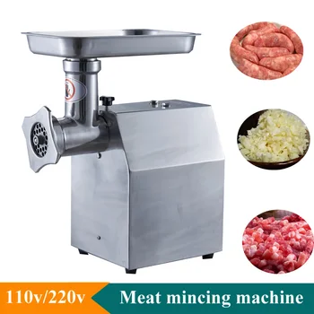 Многофункциональная коммерческая автоматическая электрическая мясорубка из нержавеющей стали 120 кг /ч, машина для измельчения рыбы и свинины