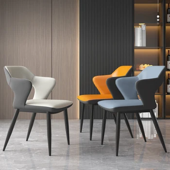 Роскошные Итальянские обеденные стулья Современные Простые Бытовые Удобные обеденные стулья для сидячего образа жизни Кухонная мебель Silla Comedor QF50DC